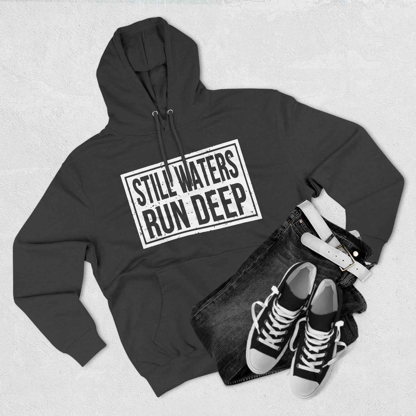 Three-Panel Fleece Hoodie Printify