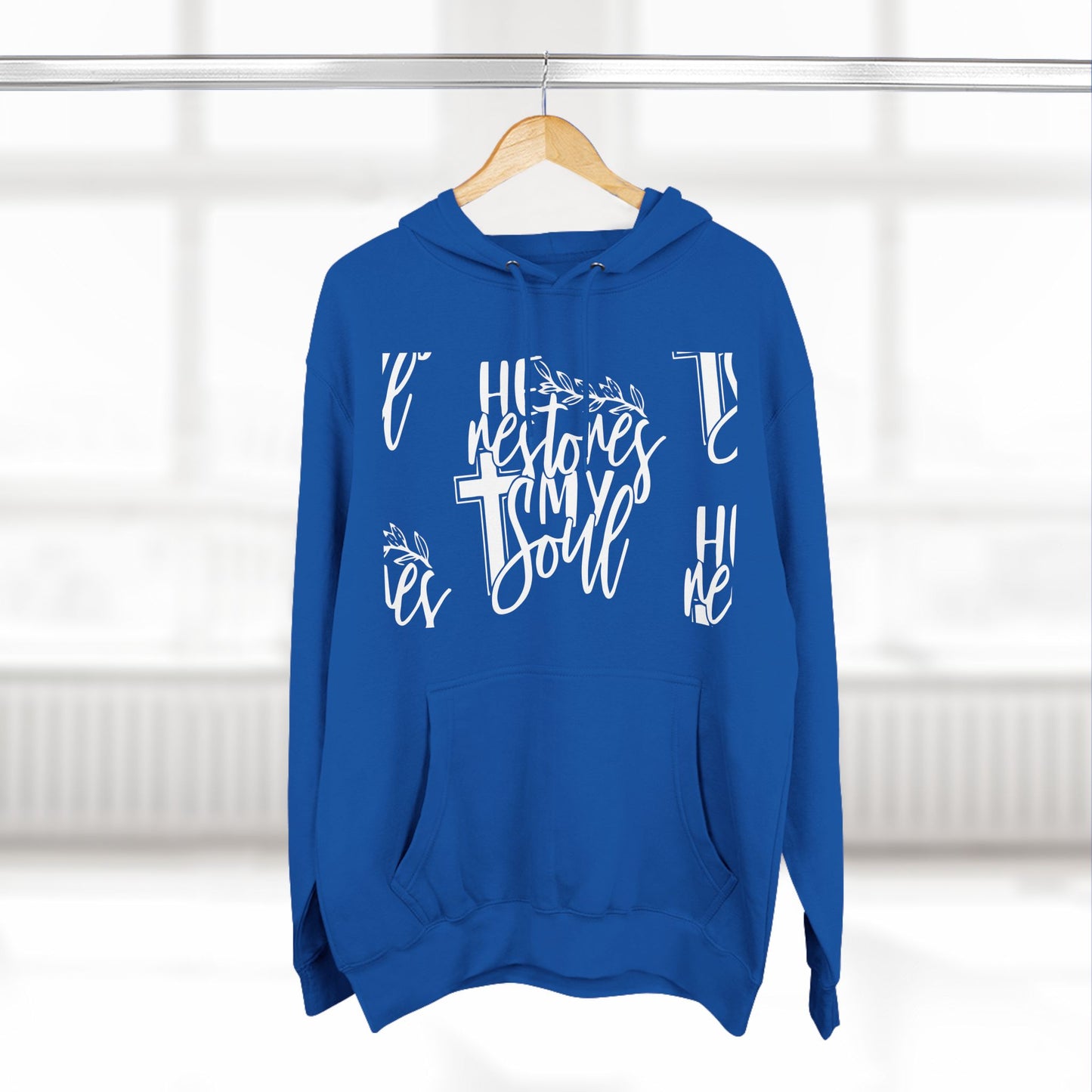 Three-Panel Fleece Hoodie Printify