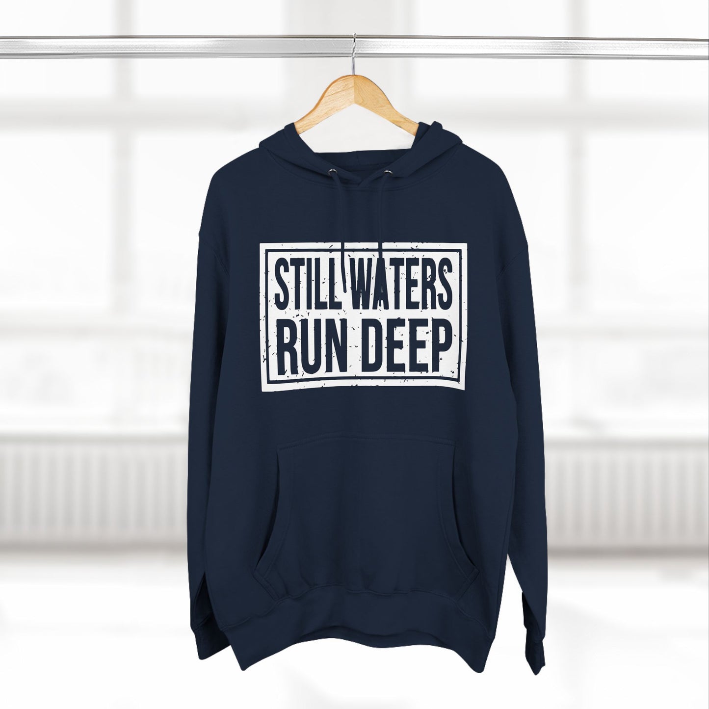 Three-Panel Fleece Hoodie Printify