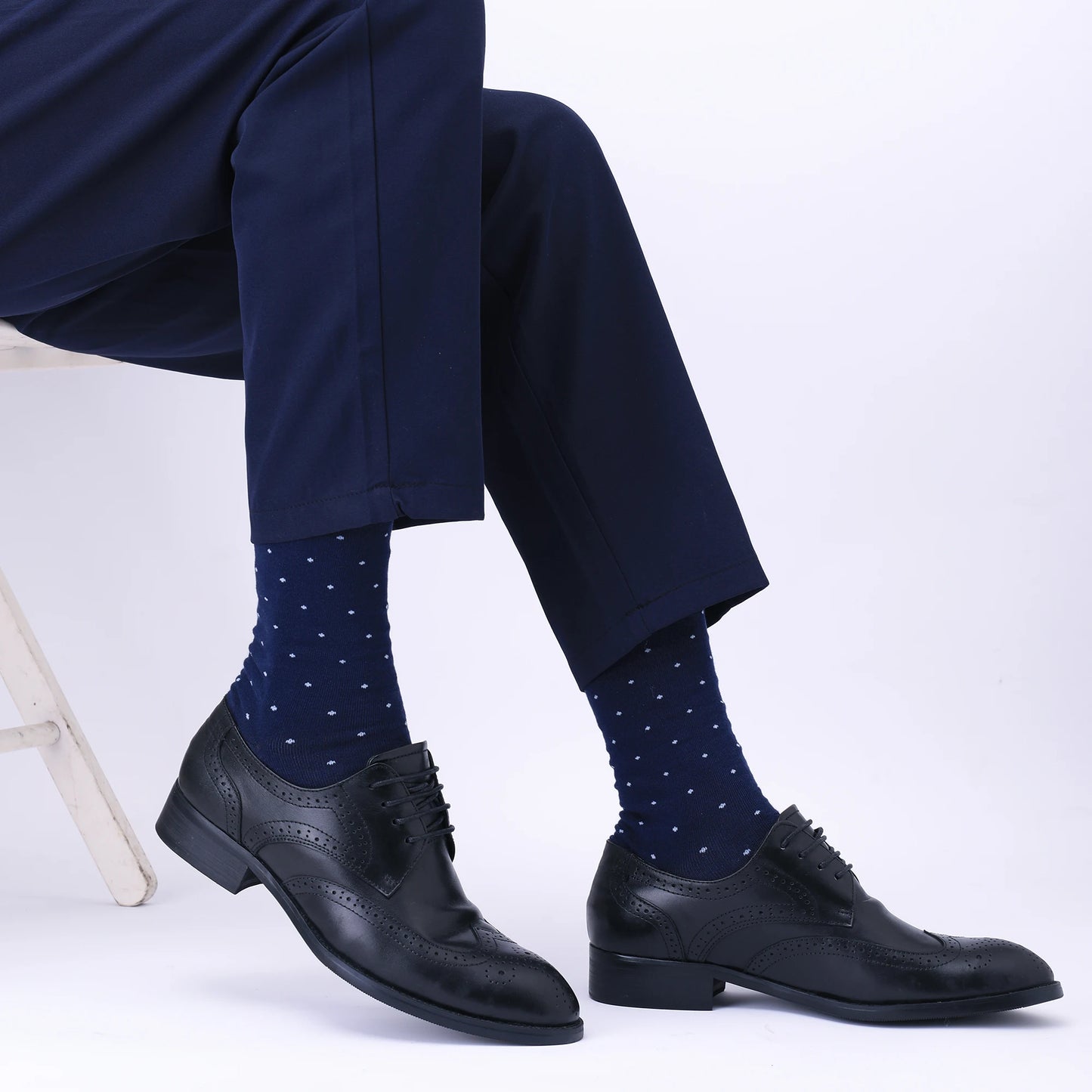 5 Pairs Mens Argyle Dress Socks Plus Size,High Quality Combed Cotton Crew Socks,Black Cool Breathable Casual Socks for men FairBrands
