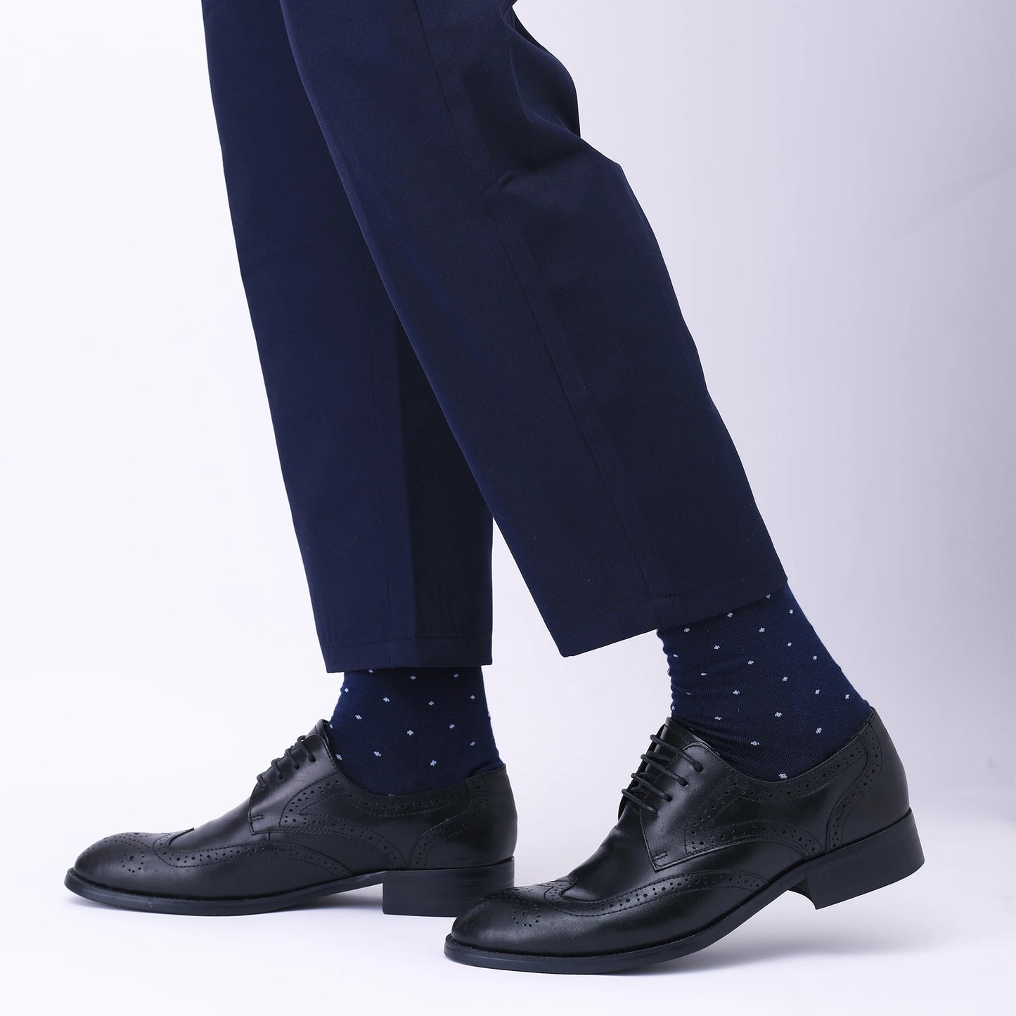 5 Pairs Mens Dress Socks Plus large Size,High Quality Combed Cotton Crew Socks,Black Cool Argyle Breathable Casual Socks for men FairBrands