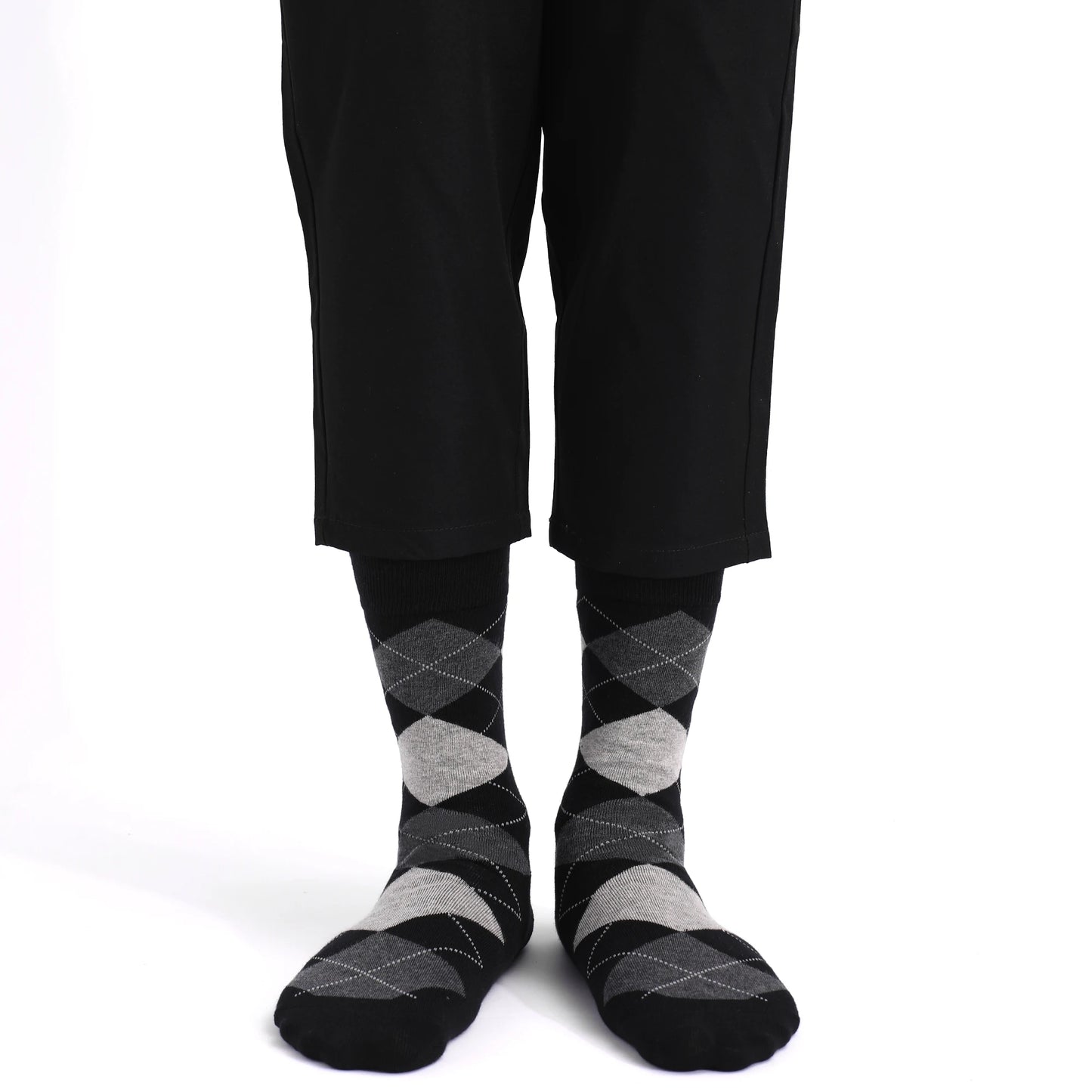 5 Pairs Mens Dress Socks stripe Plus Size,High Quality Combed Cotton Crew Socks,Black Cool Breathable Casual Socks for men FairBrands