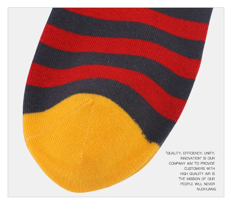 5 Pairs Mens Fun Dress Socks, Pattern Funny Socks Pack, Colorful Striped Combed Cotton Novelty Socks,Cool Breathable Casual Socks FairBrands