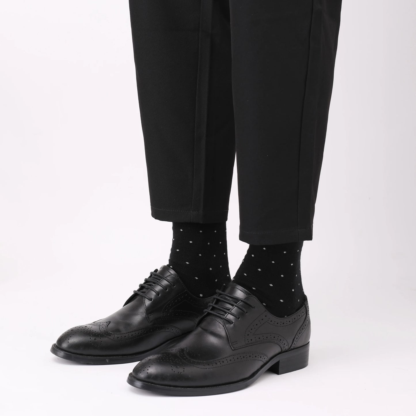 5 Pairs Mens Dress Socks stripe Plus Size,High Quality Combed Cotton Crew Socks,Black Cool Breathable Casual Socks for men FairBrands