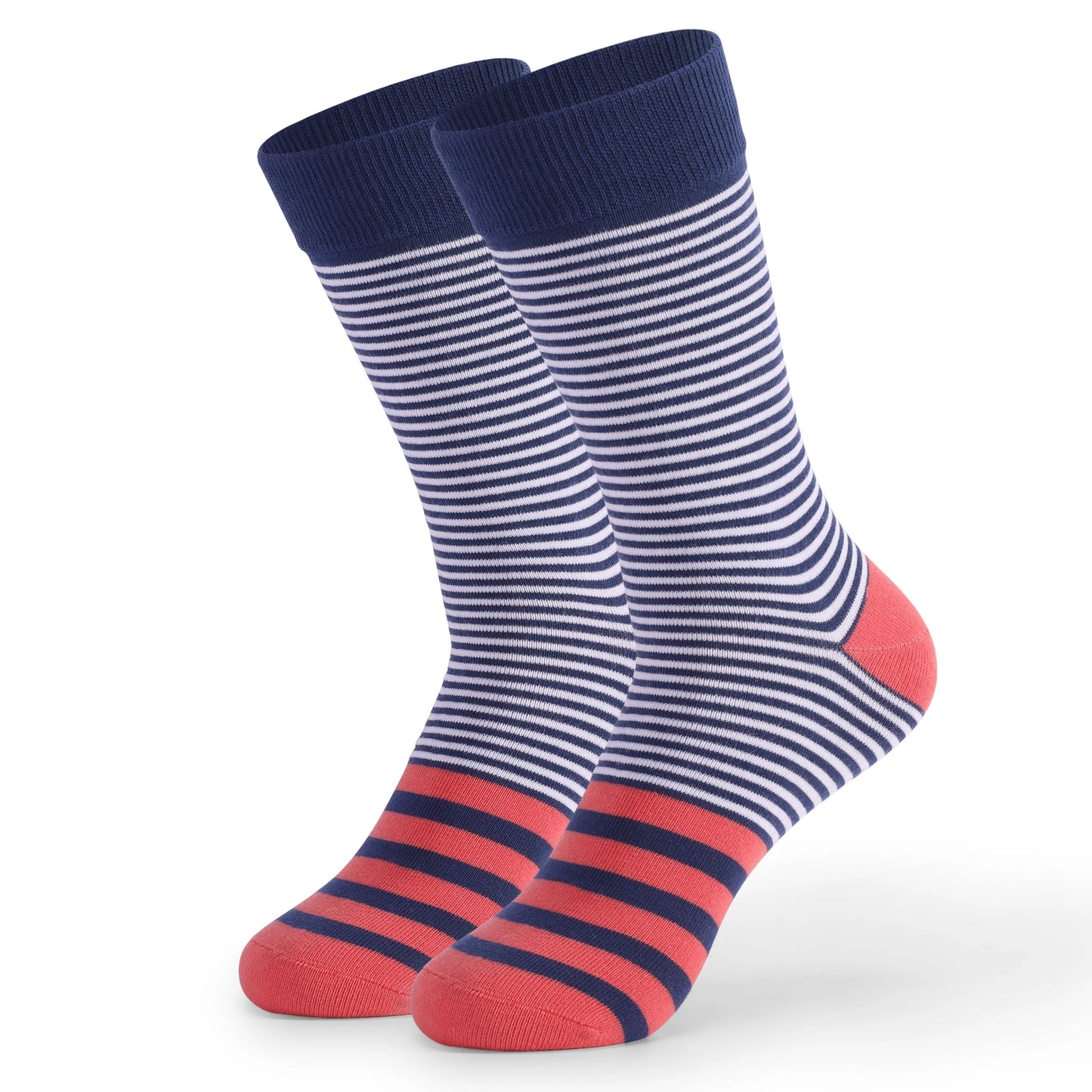 5 Pairs Mens Fun Dress Socks, Pattern Funny Socks Pack, Colorful Striped Combed Cotton Novelty Socks,Cool Breathable Casual Socks FairBrands