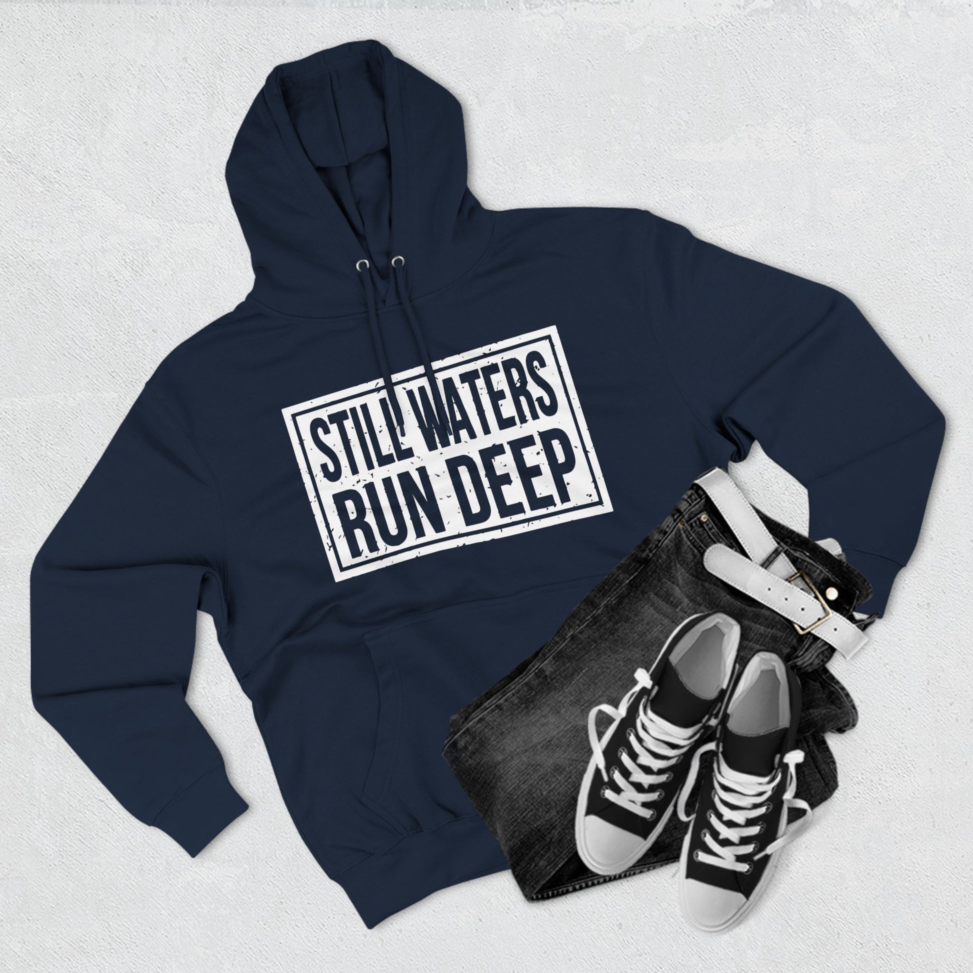 Three-Panel Fleece Hoodie Printify