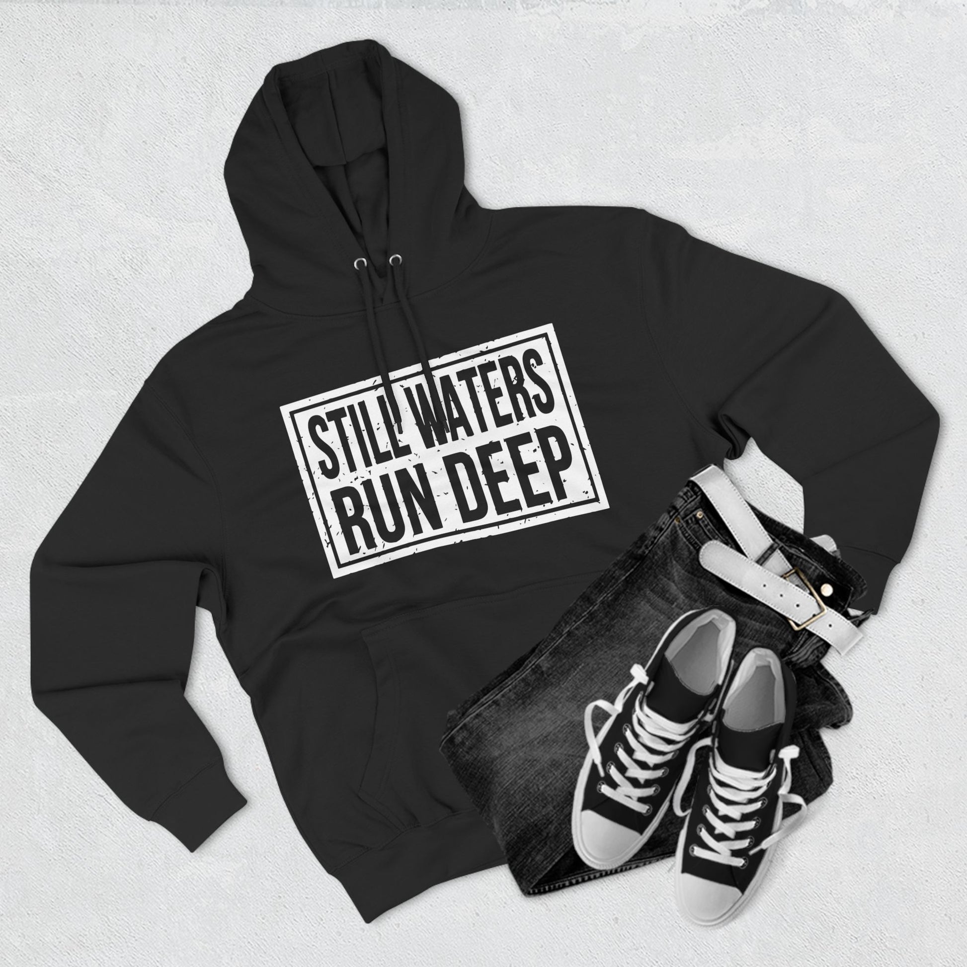 Three-Panel Fleece Hoodie Printify