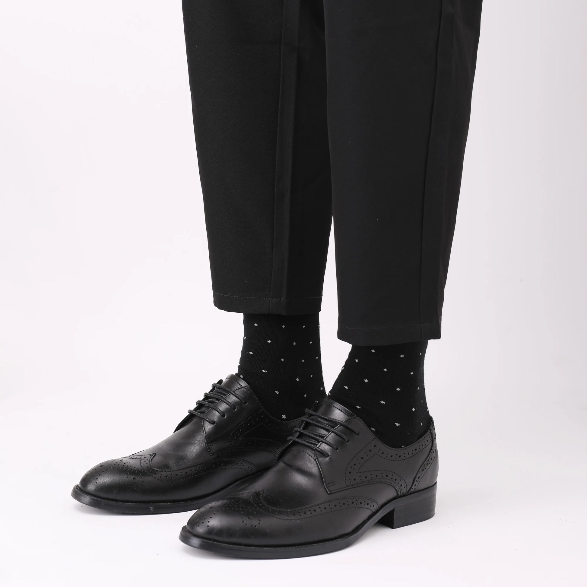 5 Pairs Mens Dress Socks stripe Plus Size，High Quality Combed Cotton Crew Socks，Black Cool Breathable Casual Socks for men FairBrands